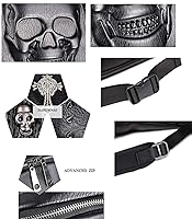 Amazon.com: nice-buy Skull Punk Art Fashion Backpack Hooded